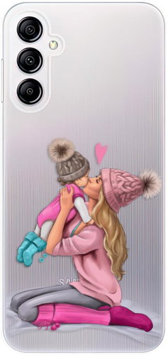 iSaprio Kissing Mom pro Blond and Girl pro Samsung Galaxy A14 / A14 5G - Phone Cover - Main image