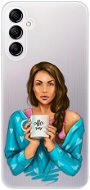 iSaprio Coffe Now pro Brunette pro Samsung Galaxy A14 / A14 5G - Phone Cover