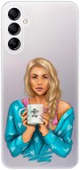 iSaprio Coffe Now pro Blond pro Samsung Galaxy A14 / A14 5G - Phone Cover