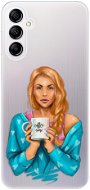 iSaprio Coffe Now pro Redhead pro Samsung Galaxy A14 / A14 5G - Phone Cover