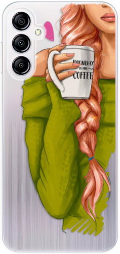 iSaprio My Coffe and Redhead Girl pro Samsung Galaxy A14 / A14 5G - Phone Cover - Main image