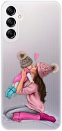 iSaprio Kissing Mom pro Brunette and Girl pro Samsung Galaxy A14 / A14 5G - Phone Cover