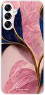 iSaprio Pink Blue Leaves pro Samsung Galaxy A14 / A14 5G - Phone Cover