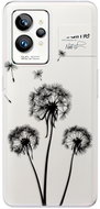iSaprio Three Dandelions pro black pro Realme GT 2 Pro - Phone Cover