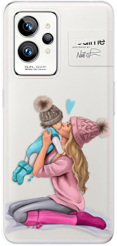 iSaprio Kissing Mom pro Blond and Boy pro Realme GT 2 Pro - Phone Cover - Main image