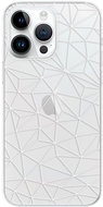 iSaprio Abstract Triangles 03 pro white pro iPhone 15 Pro Max - Phone Cover