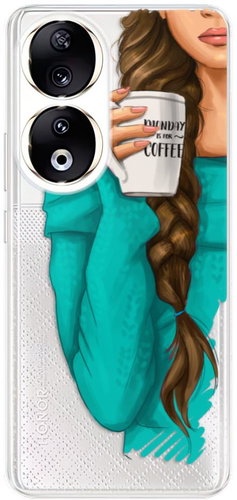 iSaprio My Coffe and Brunette Girl pro Honor 90 5G - Phone Cover - Main image