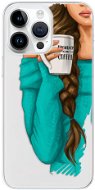 iSaprio My Coffe and Brunette Girl pro iPhone 15 Pro Max - Phone Cover