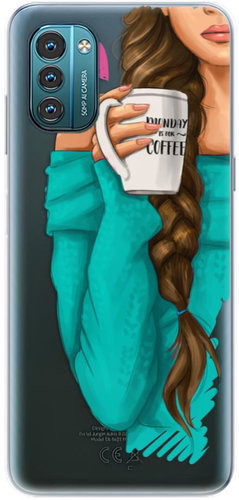 iSaprio My Coffe and Brunette Girl pro Nokia G11 / G21 - Phone Cover - Main image