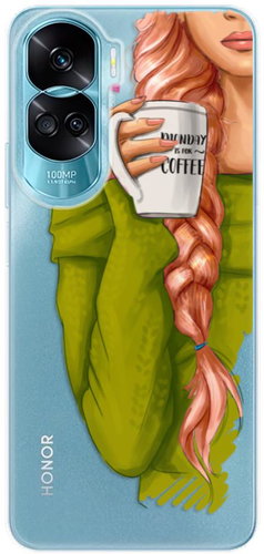 iSaprio My Coffe and Redhead Girl pro Honor 90 Lite 5G - Phone Cover - Main image