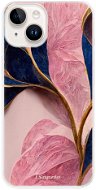 iSaprio Pink Blue Leaves pro iPhone 15 Plus - Phone Cover
