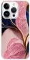 iSaprio Pink Blue Leaves pre iPhone 15 Pro - Kryt na mobil