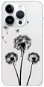 iSaprio Three Dandelions pro black pro iPhone 15 Pro - Phone Cover