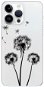 iSaprio Three Dandelions pro black pro iPhone 15 Pro Max - Phone Cover