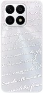 iSaprio Handwriting 01 white pre Honor X8a - Kryt na mobil