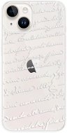 iSaprio Handwriting 01 pro white pro iPhone 15 Plus - Phone Cover