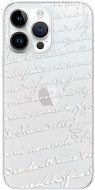 iSaprio Handwriting 01 white pre iPhone 15 Pro Max - Kryt na mobil