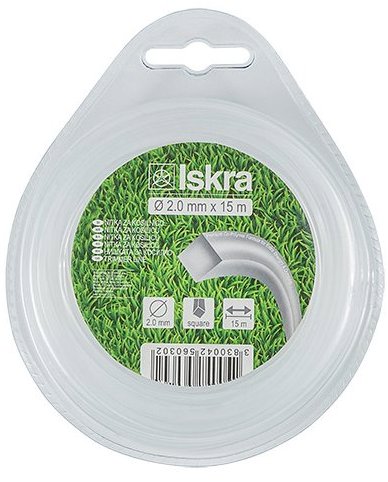 ISKRA Struna do sekačky 2 mm × 15 m, čtverec - Trimmer Line - Main image