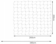 ISO 11341 LED světelná síť 260 × 200 cm, 160 diod, studená bílá - Světelný řetěz