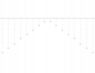 ISO 11338 hvězdy 136 LED studená bílá - Vánoční osvětlení