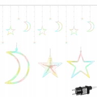 ISO 11328 stars, moon 138 LED multicolour - Light Chain