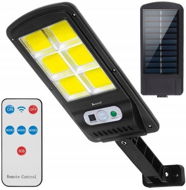 Izoxis 19443 Pouliční osvětlení solární 120 LED COB, IP65, 36 W, 500 lm černé - LED světlo