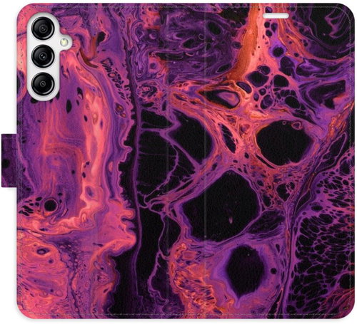 iSaprio flip pouzdro Abstract Dark 02 pro Samsung Galaxy A14 / A14 5G - Phone Cover - Main image