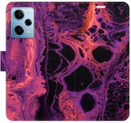 iSaprio flip pouzdro Abstract Dark 02 pro Xiaomi Redmi Note 12 Pro 5G / Poco X5 Pro 5G - Phone Cover