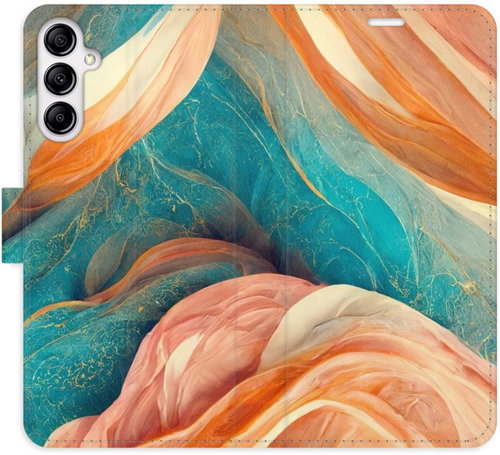 iSaprio flip pouzdro Blue and Orange pro Samsung Galaxy A14 / A14 5G - Phone Cover - Main image