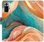 iSaprio flip pouzdro Blue and Orange pro Xiaomi Redmi Note 10 Pro - Phone Cover