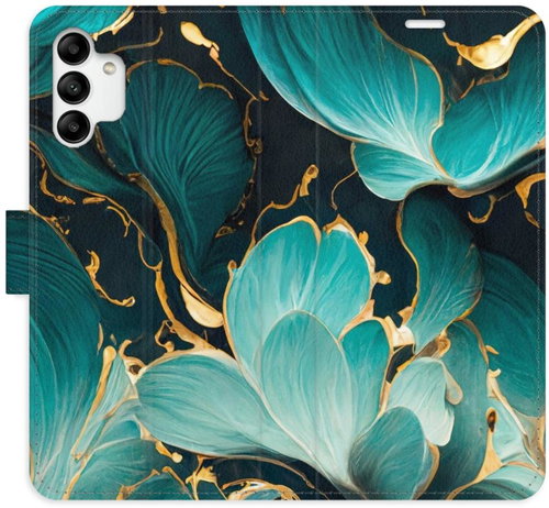 iSaprio flip pouzdro Blue Flowers 02 pro Samsung Galaxy A04s - Phone Cover - Main image