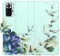 iSaprio flip puzdro Blue Flowers pre Xiaomi Redmi Note 10 Pro - Kryt na mobil