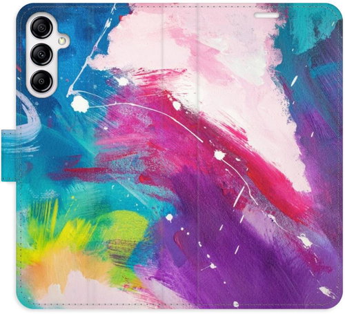 iSaprio flip pouzdro Abstract Paint 05 pro Samsung Galaxy A14 / A14 5G - Phone Cover - Main image