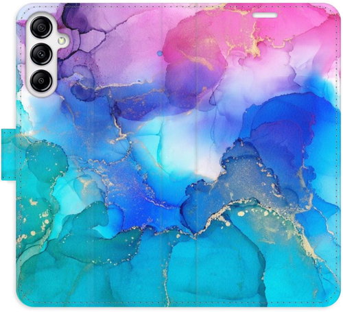 iSaprio flip pouzdro BluePink Paint pro Samsung Galaxy A14 / A14 5G - Phone Cover - Main image