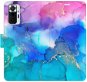 iSaprio flip puzdro BluePink Paint pre Xiaomi Redmi Note 10 Pro - Kryt na mobil