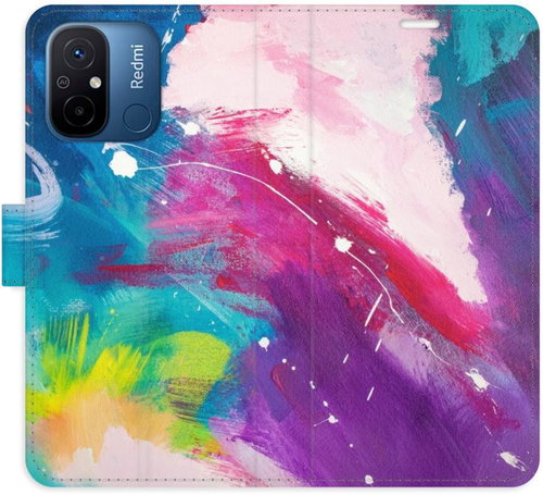 iSaprio flip pouzdro Abstract Paint 05 pro Xiaomi Redmi 12C - Phone Cover - Main image