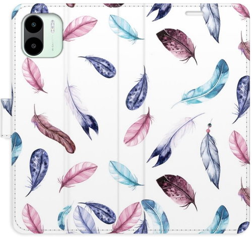 iSaprio flip pouzdro Colorful Feathers pro Xiaomi Redmi A1 / A2 - Phone Cover - Main image