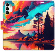 iSaprio flip pouzdro Colorful Mountains 02 pro Samsung Galaxy A04s - Phone Cover