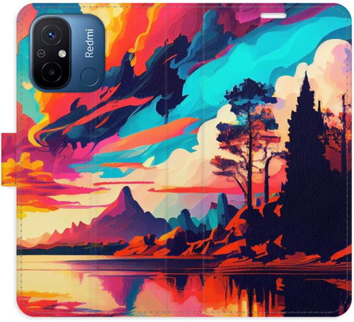 iSaprio flip pouzdro Colorful Mountains 02 pro Xiaomi Redmi 12C - Phone Cover - Main image