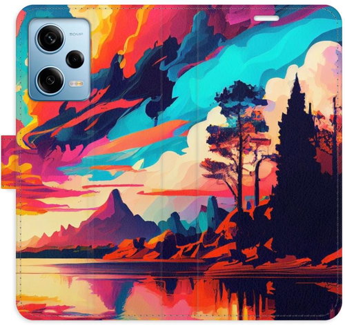 iSaprio flip pouzdro Colorful Mountains 02 pro Xiaomi Redmi Note 12 Pro 5G / Poco X5 Pro 5G - Phone Cover - Main image