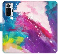 iSaprio flip pouzdro Abstract Paint 05 pro Xiaomi Redmi Note 10 Pro - Phone Cover