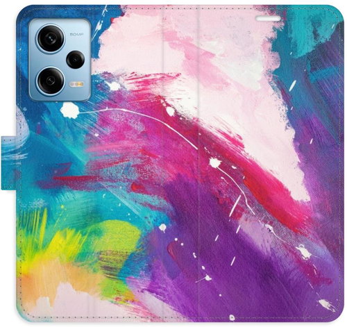 iSaprio flip pouzdro Abstract Paint 05 pro Xiaomi Redmi Note 12 Pro 5G / Poco X5 Pro 5G - Phone Cover - Main image
