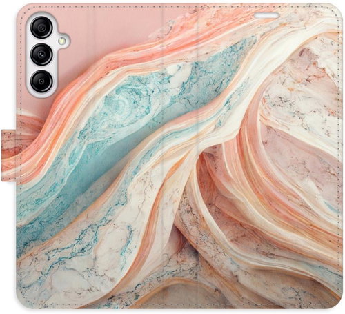 iSaprio flip pouzdro Colour Marble pro Samsung Galaxy A14 / A14 5G - Phone Cover - Main image