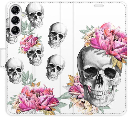 iSaprio flip pouzdro Crazy Skull pro Samsung Galaxy A14 / A14 5G - Phone Cover - Main image