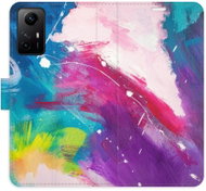 iSaprio flip pouzdro Abstract Paint 05 pro Xiaomi Redmi Note 12S - Phone Cover