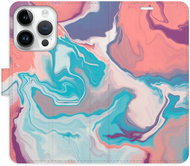 iSaprio flip pouzdro Abstract Paint 06 pro iPhone 15 Pro - Phone Cover