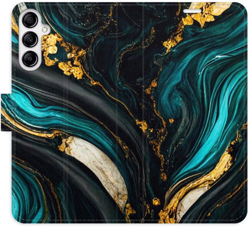 iSaprio flip pouzdro Dark Paint pro Samsung Galaxy A14 / A14 5G - Phone Cover - Main image