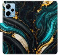 iSaprio flip pouzdro Dark Paint pro Xiaomi Redmi Note 12 Pro+ 5G - Phone Cover