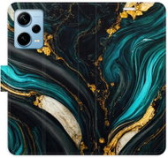 iSaprio flip pouzdro Dark Paint pro Xiaomi Redmi Note 12 Pro+ 5G - Phone Cover