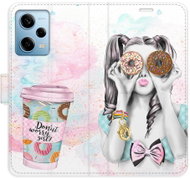 iSaprio flip pouzdro Donut Worry Girl pro Xiaomi Redmi Note 12 Pro 5G / Poco X5 Pro 5G - Phone Cover